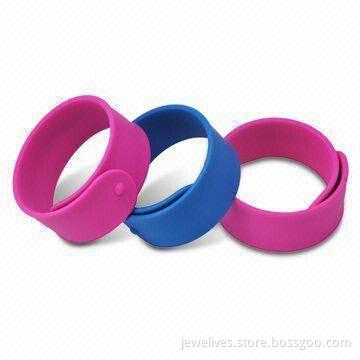 Silicone Wristbands, Fashionable Design, Available in Customized Colors